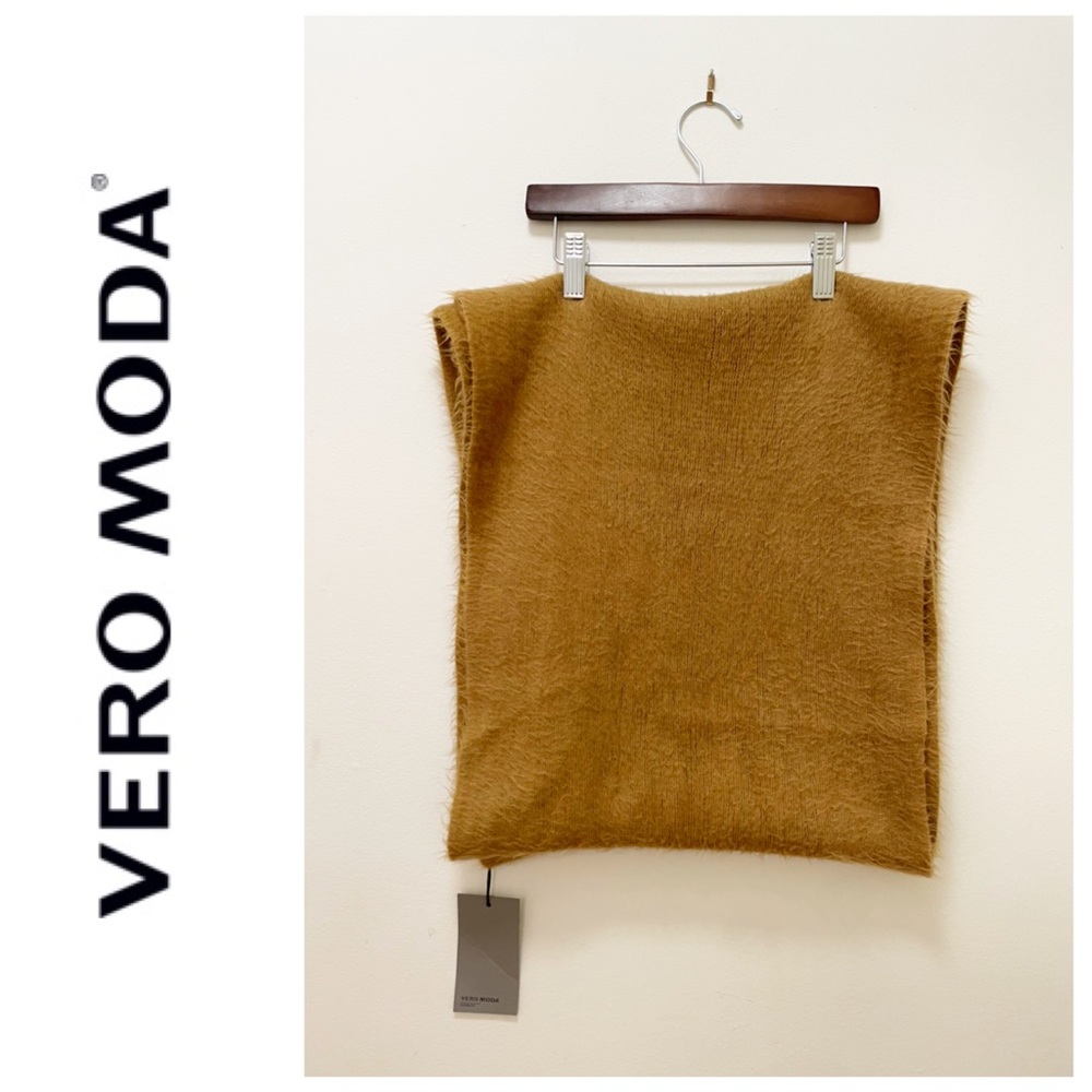 VERO MODA dark yellow infinity scarf